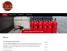Tablet Screenshot of clarkfireandsafety.com